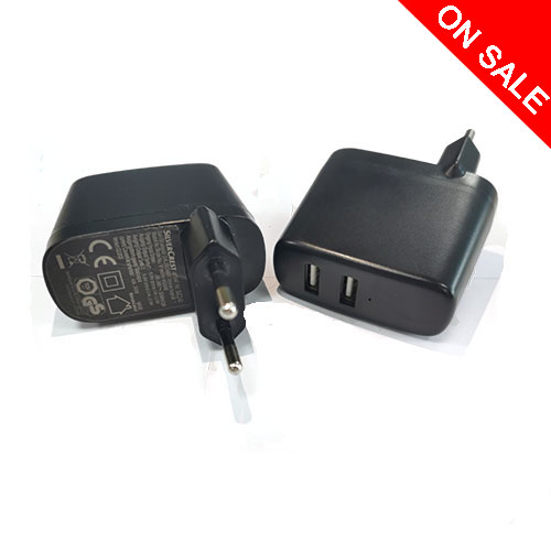 ​Hot sale IVP0500-2400EU Dual-USB Smart Fast Charger Power adapter 5V 2A 2.4A CE